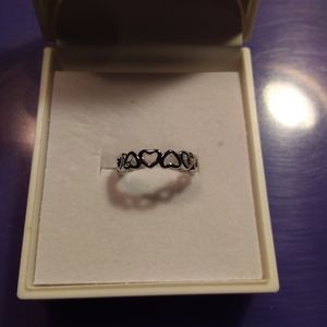 Silver Hearts Toe Ring